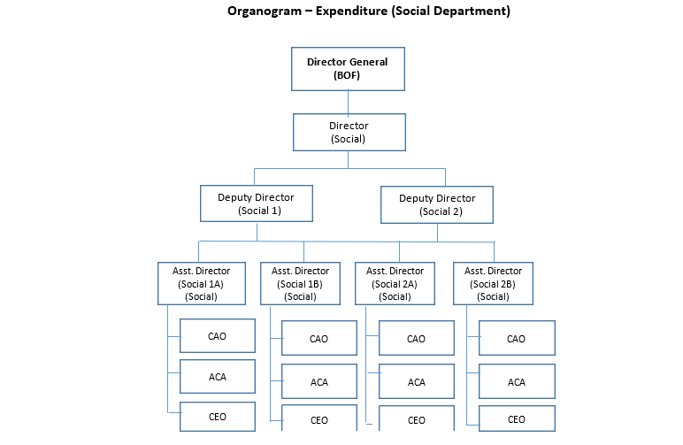 Expenditure (Social) Department organogram